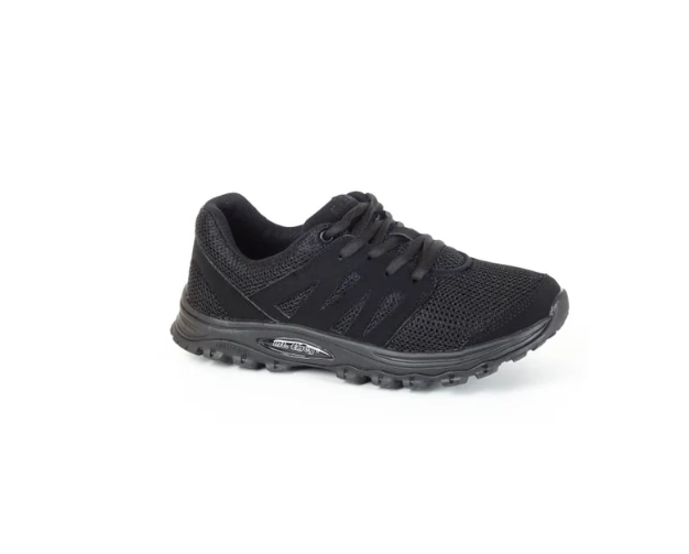 Mt. Emey 9306 Black -Women's Mesh Walking Shoes Black Lace