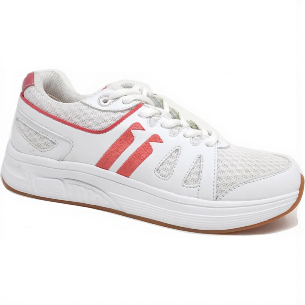 FITec 9330 White - Lady's Added-Depth Light Mesh Walking Shoe