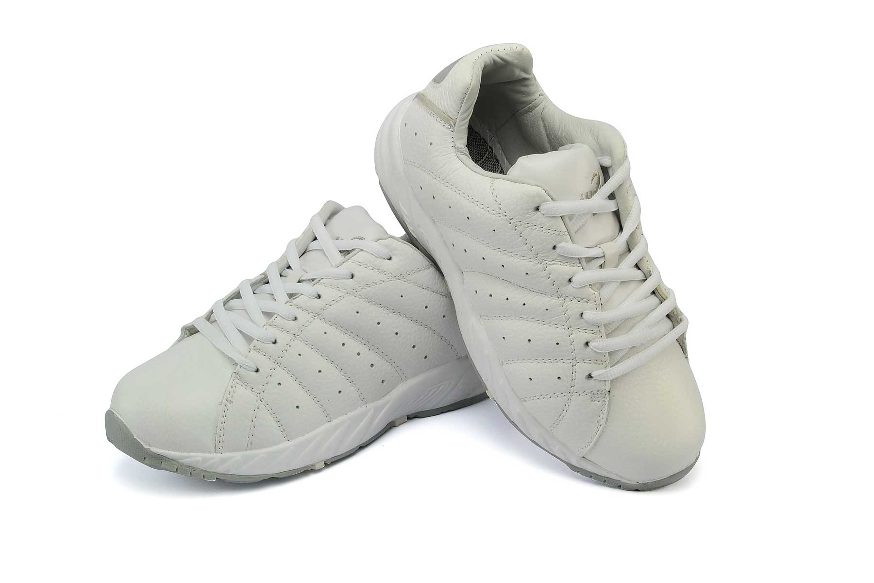 Answer2 Women's Athletic Walking Shoes White/Silver