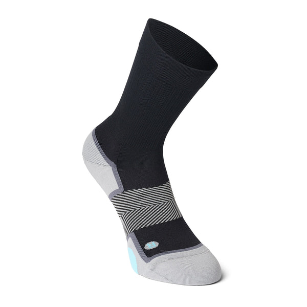 Anodyne No. 7 crew-length diabetic socks in black — supplier photo 1