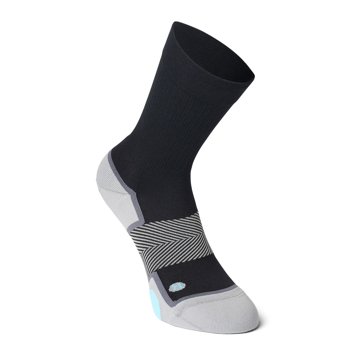 Anodyne No. 7 crew-length diabetic socks in black — supplier photo 1