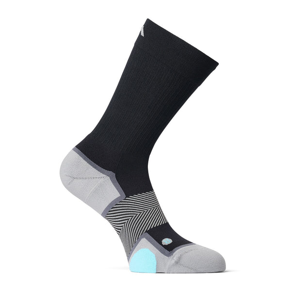 Anodyne No. 7 crew-length diabetic socks in black — supplier photo 2