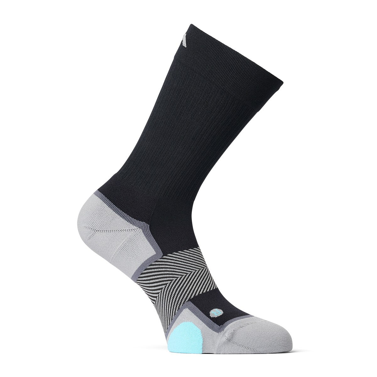 Anodyne No. 7 crew-length diabetic socks in black — supplier photo 2