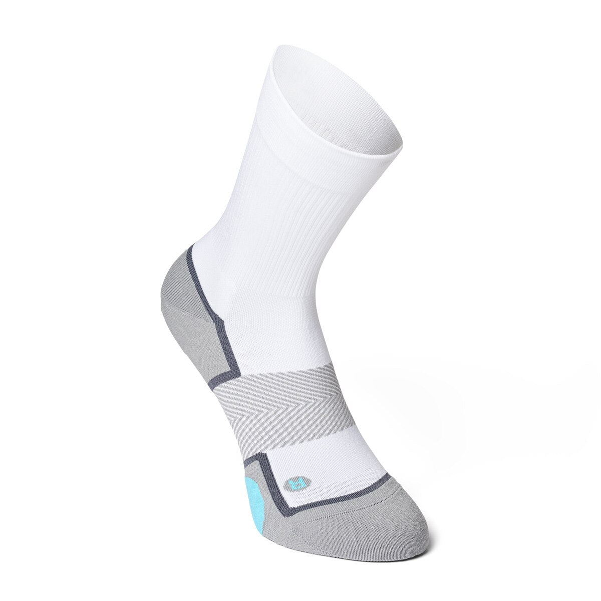 Anodyne No. 7 crew-length diabetic socks in white — supplier photo 1