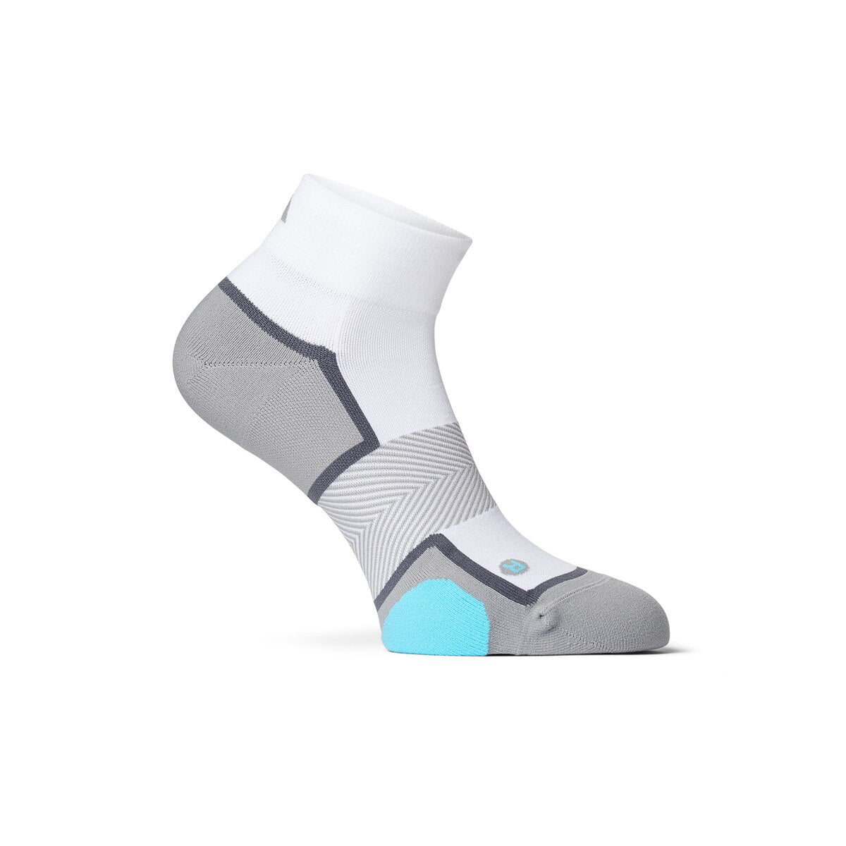 Anodyne No. 8 quarter-length diabetic socks in white — supplier photo 2