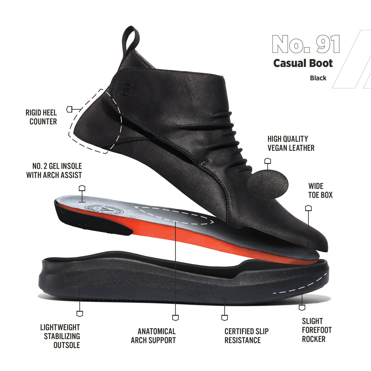 Anodyne No. 91 Women's Casual Boot Gen 2 — product photo 2