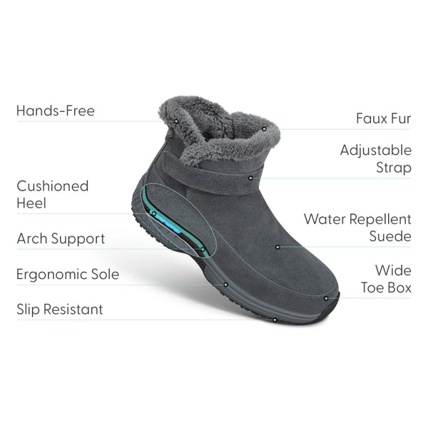Bliss Women's Hands-Free Suede Sneaker