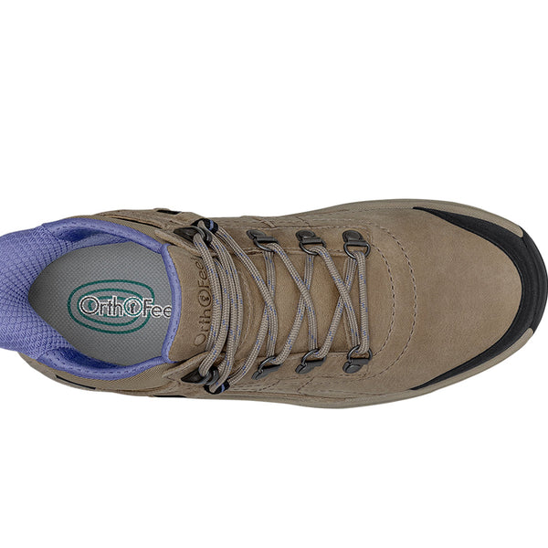 Orthofeet Carmel Hands-Free Waterproof - Stone/Periwinkle – detail view