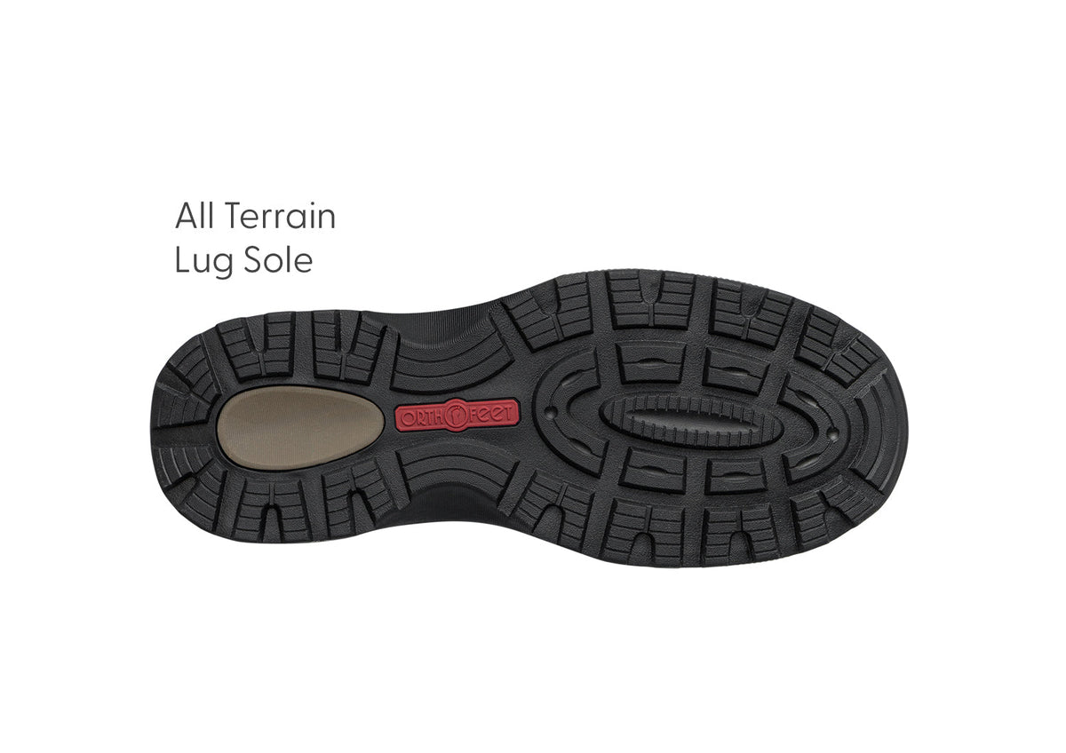 Orthofeet Carmel Hands-Free Waterproof - Stone/Periwinkle – detail view