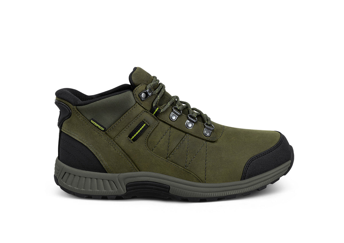 Orthofeet Dalton Hands-Free Waterproof - Olive/Lime Green – main view
