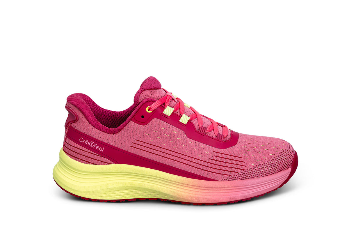 Orthofeet Dart Hands-Free - Fuschia/Yellow – main view
