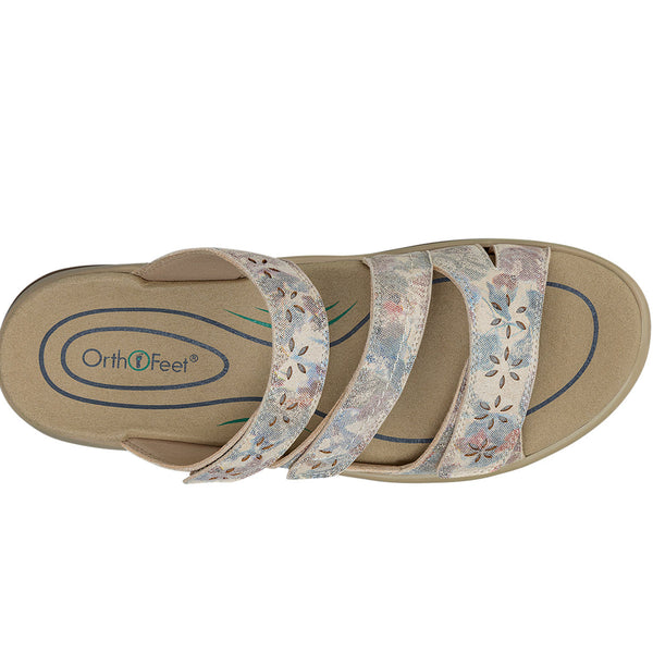 Orthofeet Sahara - Floral Metallic – detail view