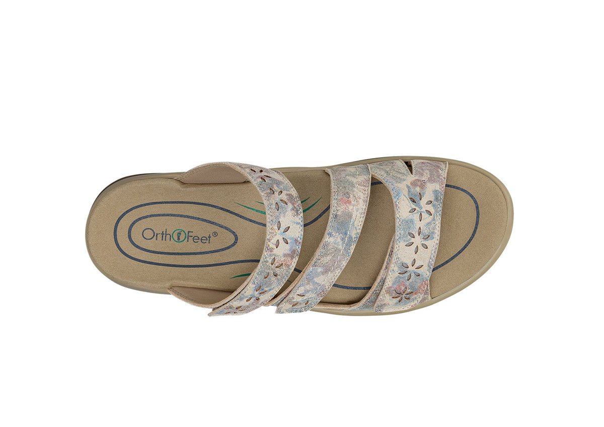 Orthofeet Sahara - Floral Metallic – detail view