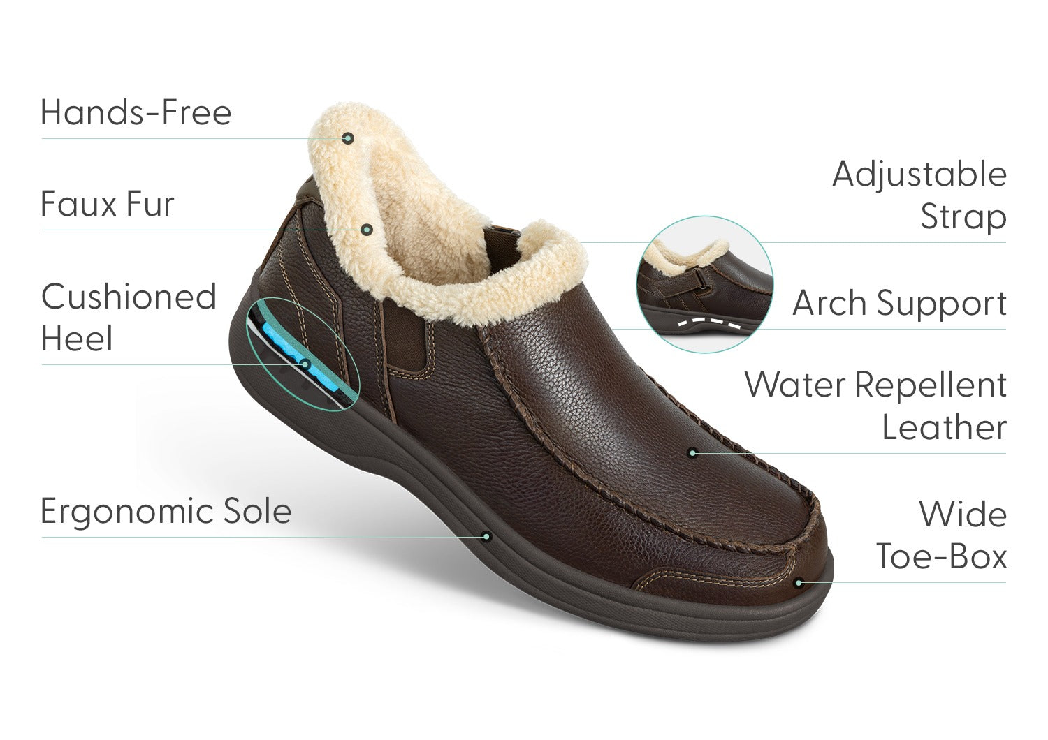 Vito Hands-Free - Brown Leather